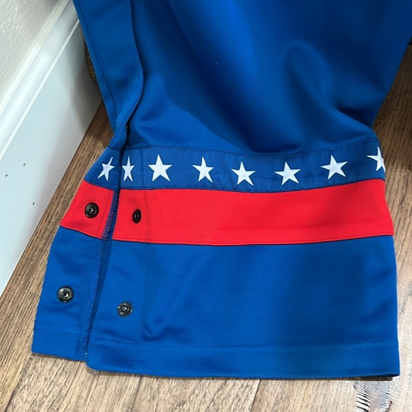 Rare Nike NBA Philadelphia 76ers Warm Up Pants with snap on open & close bottoms - Picture 8 of 8